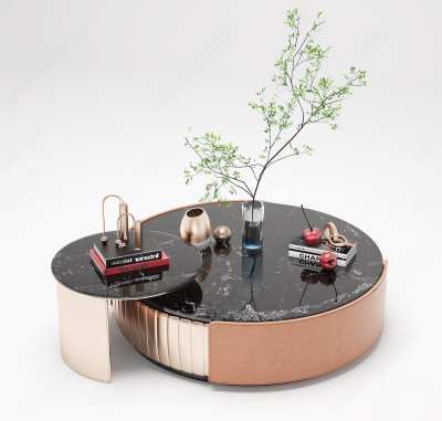 现代茶几3D模型下载